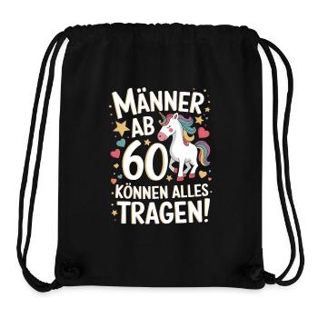 60. Geburtstag Mann 60 Jahre Deko Lustig Geschenk - Stanley/Stella recycelter Gym Bag - Schwarz - Vorne