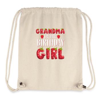 Grandma Of The Birthday Girl Strawberry First Bday - Stanley/Stella Recycled Gym Bag - natural - Front