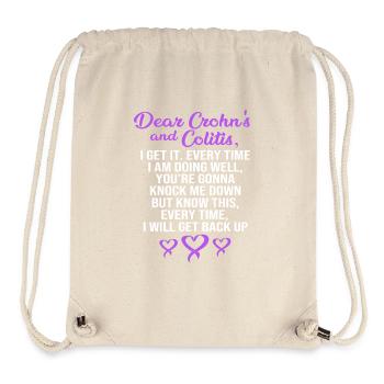 Crohn's disease - Stanley/Stella Recycled Gym Bag - natural - Front