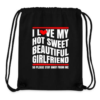 Ich Liebe Meine Freundin Paare Freund Geschenkidee - Stanley/Stella recycelter Gym Bag - Schwarz - Vorne