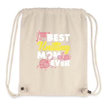 Beste Strick Mama Aller Zeiten - Stanley/Stella recycelter Gym Bag - Naturweiß - Vorne