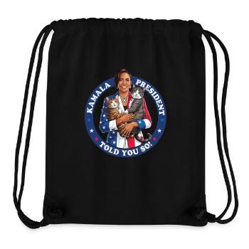 Kamala President - Told You So! - Stanley/Stella Recycled Gym Bag - black - Front