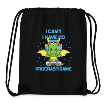 Gamer I Cant I Have To Procrastigame Gaming - Stanley/Stella Recycled Gym Bag - black - Front