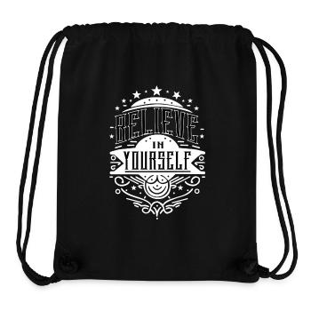 Believe in Yourself Motivation Selbstvertrauen - Stanley/Stella recycelter Gym Bag - Schwarz - Vorne