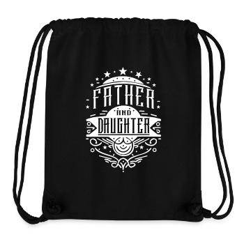 Vater und Tochter Familie Liebe Geschenk Papa Dad - Stanley/Stella recycelter Gym Bag - Schwarz - Vorne