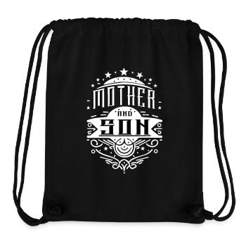 Mother and Son Family Mom Gift Child Love - Stanley/Stella Recycled Gym Bag - black - Front