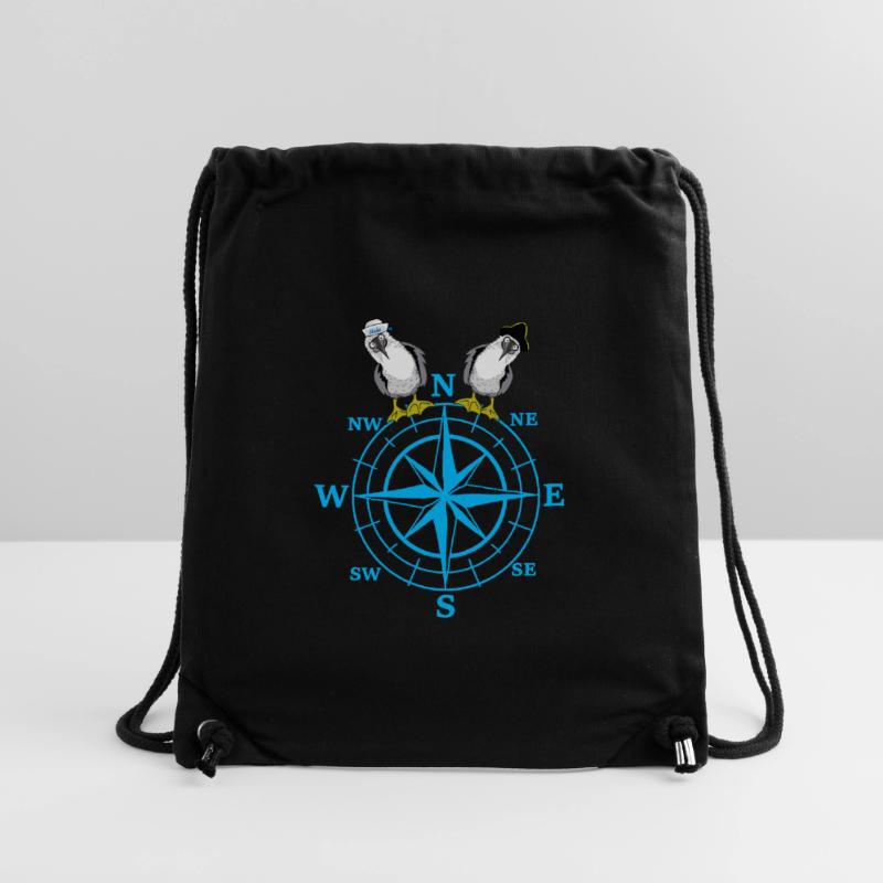 maritim Kompass Möwen Möwe Stanley/Stella recycelter Gym Bag