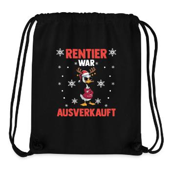 Duck Reindeer was sold out Christmas - Stanley/Stella Recycled Gym Bag - black - Front