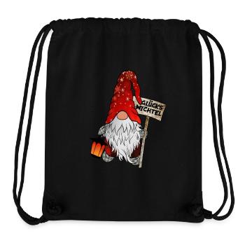Glücks Wichtel – Weihnachtsgnom - Stanley/Stella recycelter Gym Bag - Schwarz - Vorne