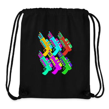 Water pistol - Stanley/Stella Recycled Gym Bag - black - Front