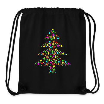 Tannenbaum aus bunten Seifenblasen - Stanley/Stella recycelter Gym Bag - Schwarz - Vorne