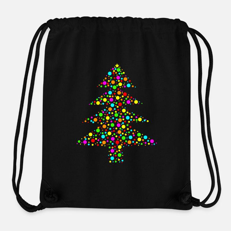 Tannenbaum aus bunten Seifenblasen - Stanley/Stella recycelter Gym Bag - Schwarz