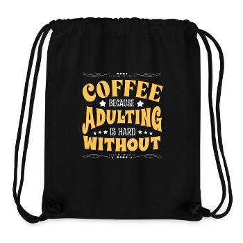 Lustiger Kaffee Spruch - Stanley/Stella recycelter Gym Bag - Schwarz - Vorne