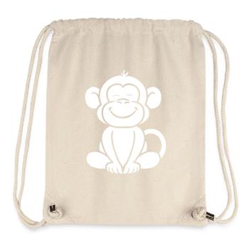 Baboon monkey - Stanley/Stella Recycled Gym Bag - natural - Front