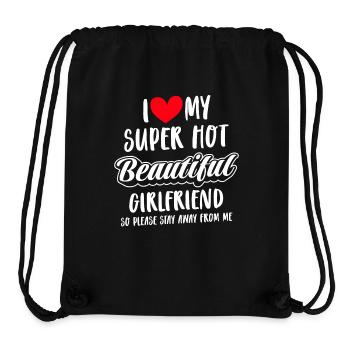 Ich Liebe Meine Freundin Paare Freund Geschenkidee - Stanley/Stella recycelter Gym Bag - Schwarz - Vorne