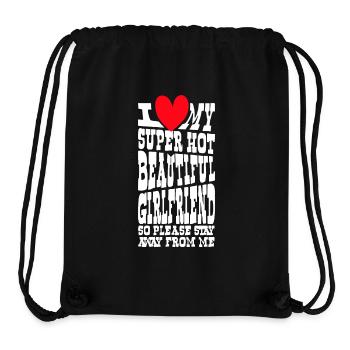 Ich Liebe Meine Freundin Paare Freund Geschenkidee - Stanley/Stella recycelter Gym Bag - Schwarz - Vorne