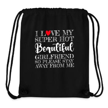 Ich Liebe Meine Freundin Paare Freund Geschenkidee - Stanley/Stella recycelter Gym Bag - Schwarz - Vorne
