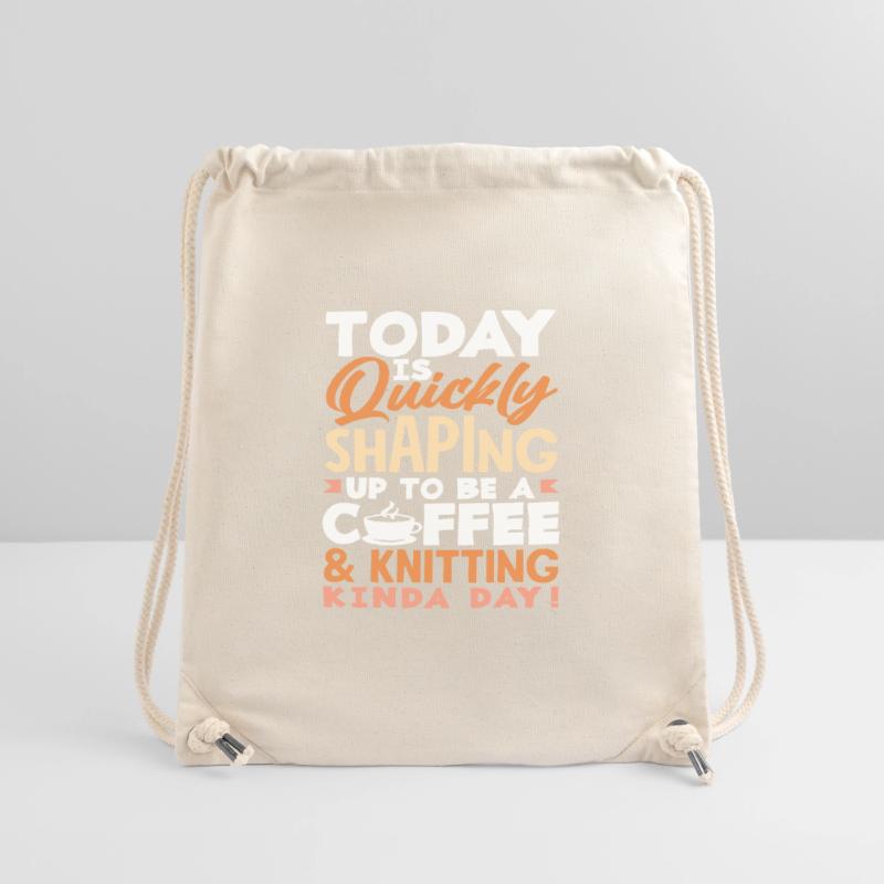 Heute Wird Ein Kaffee Und Stricktag Stanley/Stella recycelter Gym Bag