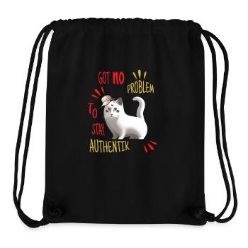 Got no Problem to stay authentik - Stanley/Stella Recycled Gym Bag - black - Front