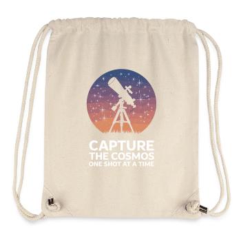 Capture The Cosmos Teleskop Astronomie für einen - Stanley/Stella recycelter Gym Bag - Naturweiß - Vorne