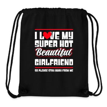 Ich Liebe Meine Freundin Paare Freund Geschenkidee - Stanley/Stella recycelter Gym Bag - Schwarz - Vorne