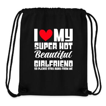 Ich Liebe Meine Freundin Paare Freund Geschenkidee - Stanley/Stella recycelter Gym Bag - Schwarz - Vorne