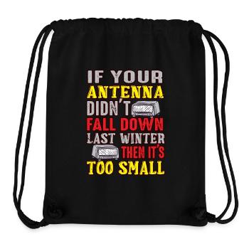 Amateur Antenna Too Small Ham Radio - Stanley/Stella Recycled Gym Bag - black - Front
