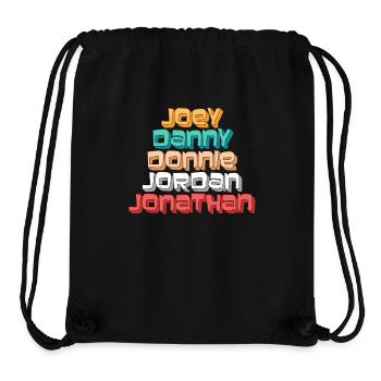 Joey Danny Donnie Jordan Jonathan - Retro Names - Stanley/Stella Recycled Gym Bag - black - Front