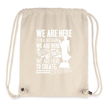 Buddha Here To Heal Not Harm - Stanley/Stella Recycled Gym Bag - natural - Front