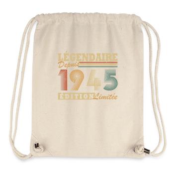 Legendär seit 1945 Limitierte Auflage - Stanley/Stella recycelter Gym Bag - Naturweiß - Vorne