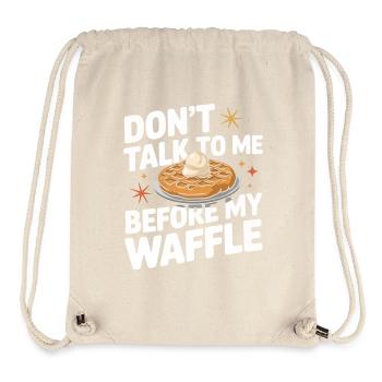 Waffeln Frühstück Süßigkeiten - Stanley/Stella recycelter Gym Bag - Naturweiß - Vorne