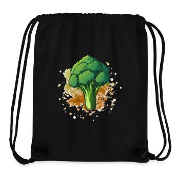 Vegetarier Veganer Brokkoli Design - Stanley/Stella recycelter Gym Bag - Schwarz - Vorne