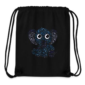 Elephant Child Cute Colors Gift Animal Creative - Stanley/Stella Recycled Gym Bag - black - Front