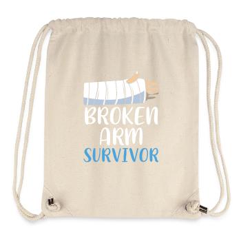 Broken Arm Bone Fracture - Stanley/Stella Recycled Gym Bag - natural - Front