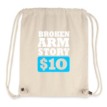 Broken Arm Bone Fracture - Stanley/Stella Recycled Gym Bag - natural - Front