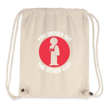 Broken Arm Bone Fracture - Stanley/Stella Recycled Gym Bag - natural - Front