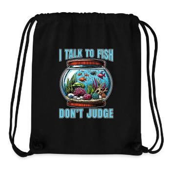 Aquarium Enthusiast I Talk To Fish Fishkeeping - Stanley/Stella recycelter Gym Bag - Schwarz - Vorne