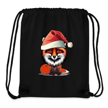 Weihnachtsmann Nikolaus Fuchs spaßig lustig - Stanley/Stella recycelter Gym Bag - Schwarz - Vorne