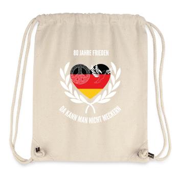 Frieden in Deutschland mit friedenstaube - Stanley/Stella recycelter Gym Bag - Naturweiß - Vorne