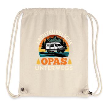 Camping ABENTEUERLICHE OPAS UNTERWEGS Lustiges - Stanley/Stella recycelter Gym Bag - Naturweiß - Vorne