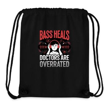 BASS HEALS - Stanley/Stella Recycled Gym Bag - black - Front