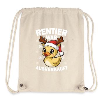 Christmas Reindeer was sold out Christmas - Stanley/Stella Recycled Gym Bag - natural - Front