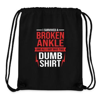 Broken Arm Bone Fracture - Stanley/Stella Recycled Gym Bag - black - Front