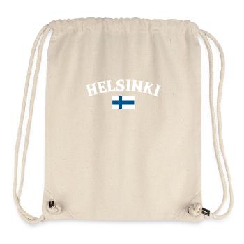 Helsinki Finland Finland Finnish Flag Finn - Stanley/Stella Recycled Gym Bag - natural - Front