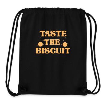 Taste The Biscuit Taste The Goodness - Stanley/Stella Recycled Gym Bag - black - Front