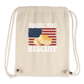 Taste The Biscuit Taste The Goodness - Stanley/Stella Recycled Gym Bag - natural - Front