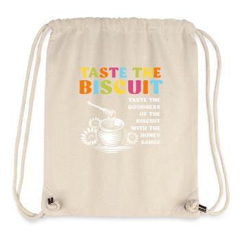 Taste The Biscuit Taste The Goodness - Stanley/Stella Recycled Gym Bag - natural - Front