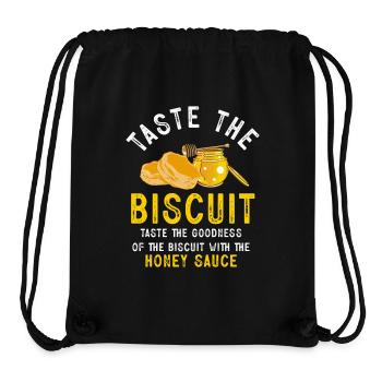 Taste The Biscuit Taste The Goodness - Stanley/Stella Recycled Gym Bag - black - Front