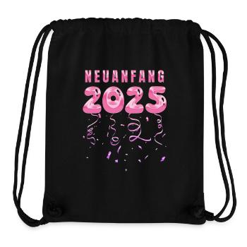 Jahreswechsel NEUANFANG 2025 Neujahr Party - Stanley/Stella recycelter Gym Bag - Schwarz - Vorne