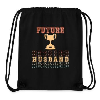 Husband Groom Marriage Engagement Gift Idea - Stanley/Stella Recycled Gym Bag - black - Front